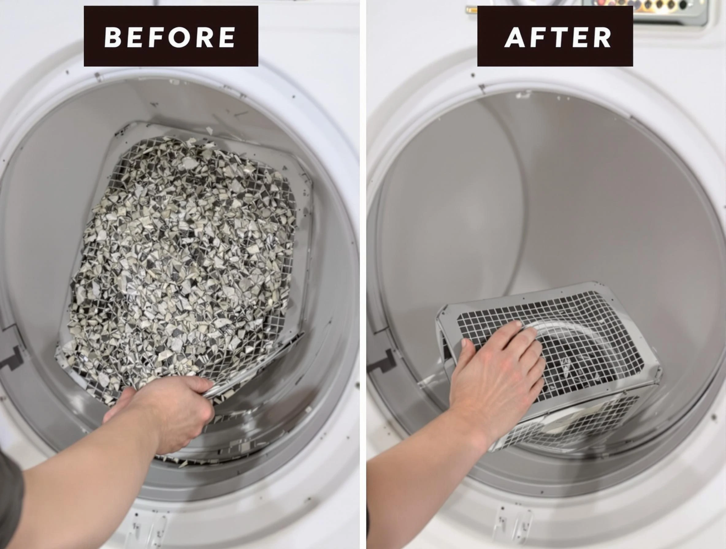 Professional lint trap cleaning by Baldwin Dryer Vent Cleaning in Baldwin
