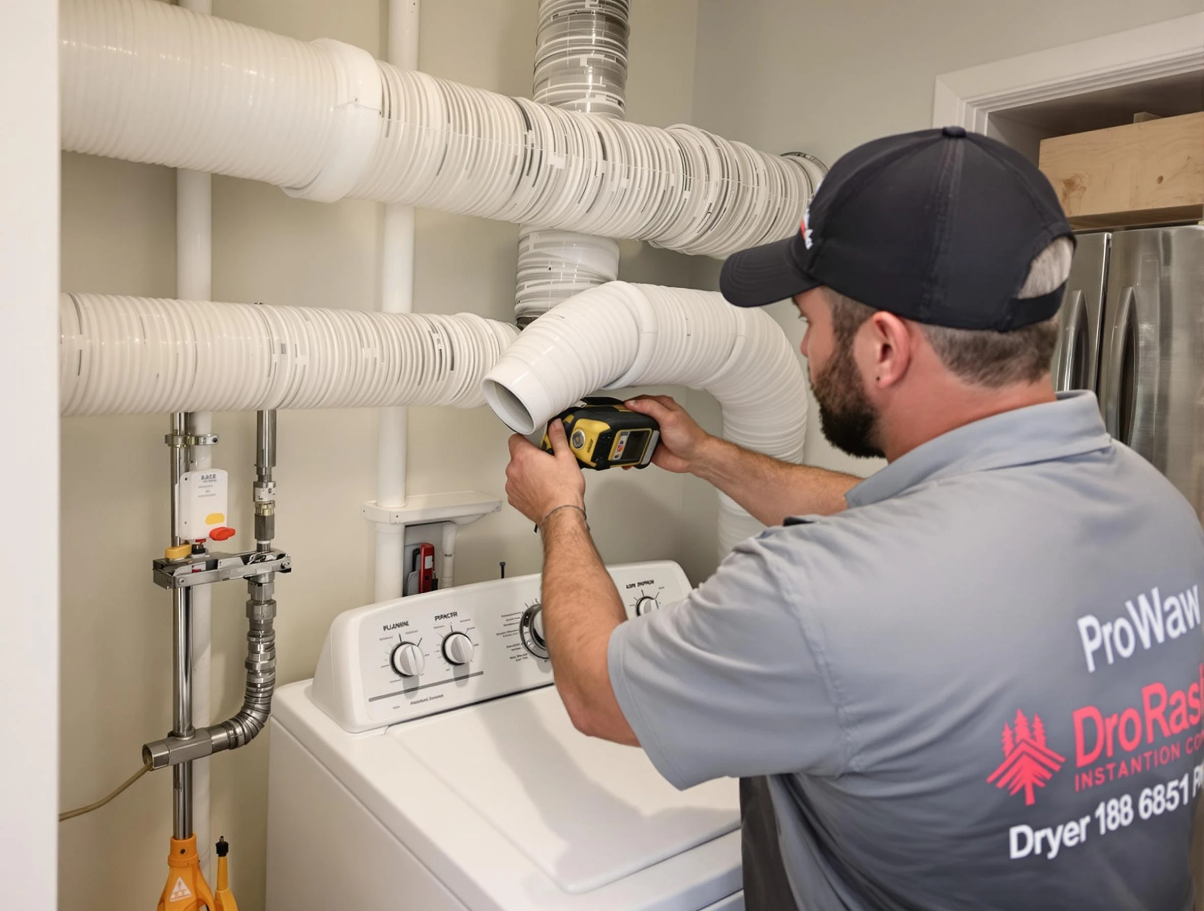 Professional dryer vent hose installation by Baldwin Dryer Vent Cleaning in Baldwin