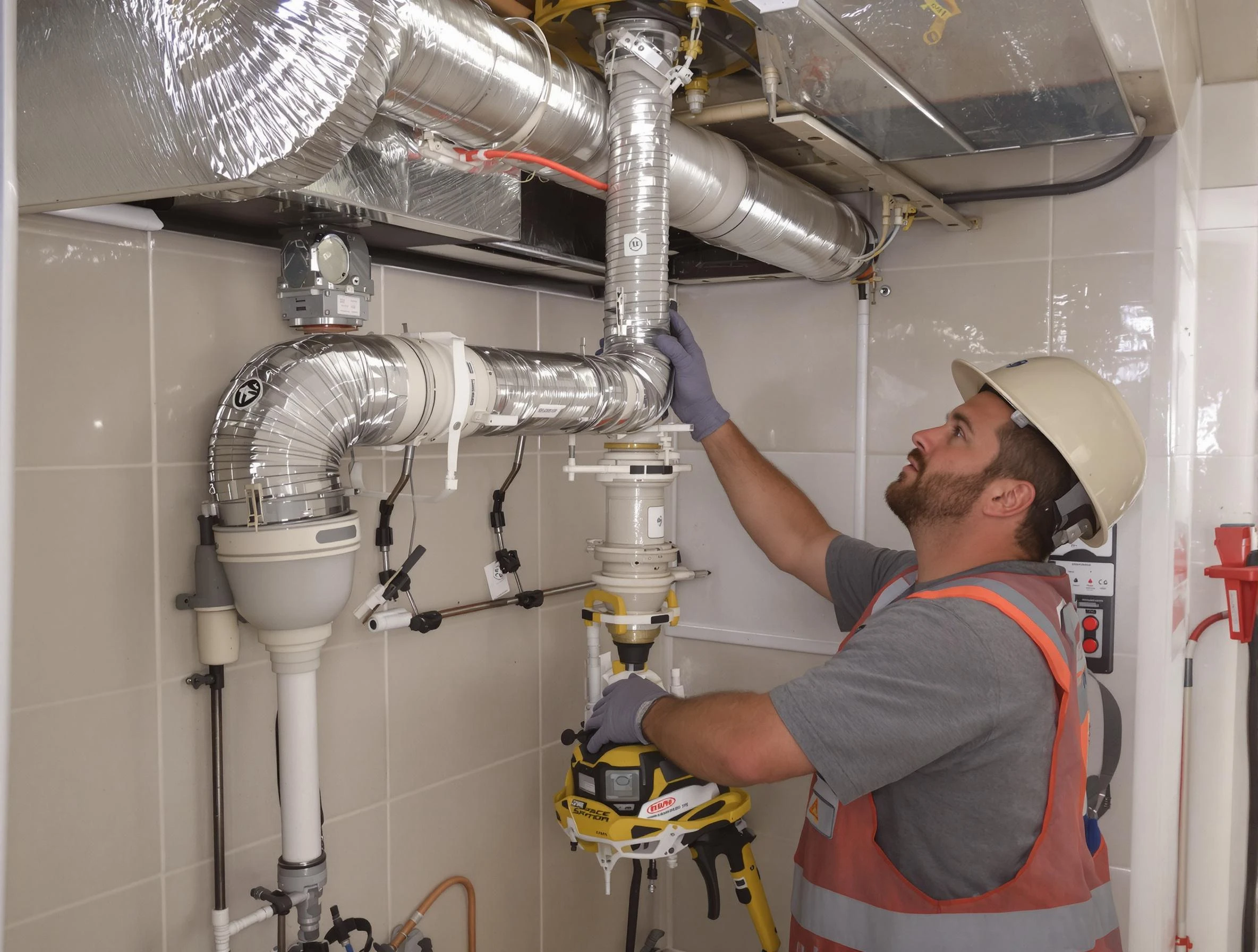 Baldwin Dryer Vent Cleaning expert performing professional dryer vent repair and installation in Baldwin