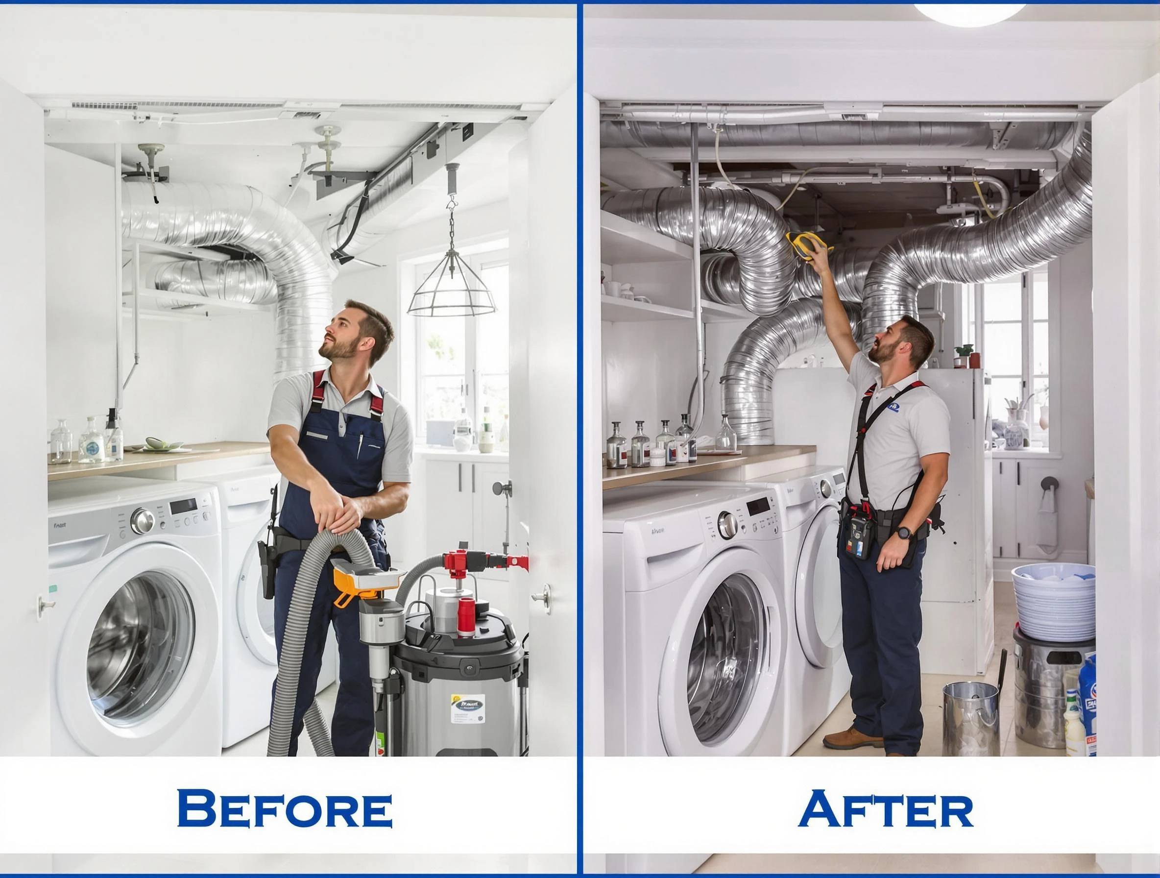 Expert gas dryer vent cleaning by Baldwin Dryer Vent Cleaning in Baldwin